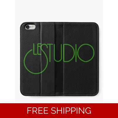 Le Studio Iphone Wallet Forest Green Logo